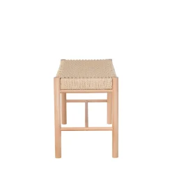 ABANO Banc en bois et corde tressée L80cm