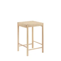 ABANO Tabouret de bar en bois et corde H66,5cm
