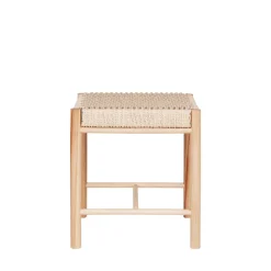 ABANO Tabouret en bois et corde H46,5cm