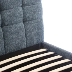 ACARA Lit coffre matelassé en tissu 160x200cm