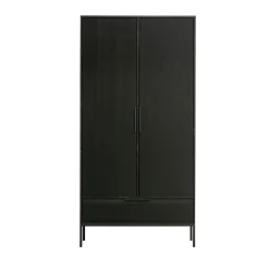 ADAM Armoire 2 portes 1 tiroir en bois