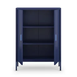 ADEL Buffet haut 2 portes en métal H110cm
