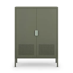 ADEL Buffet haut 2 portes en métal H110cm