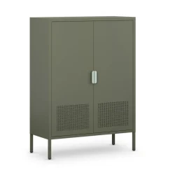 ADEL Buffet haut 2 portes en métal H110cm