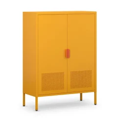 ADEL Buffet haut 2 portes en métal H110cm
