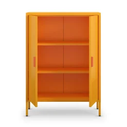 ADEL Buffet haut 2 portes en métal H110cm