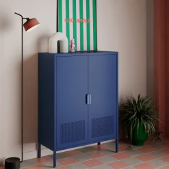 ADEL Buffet haut 2 portes en métal H110cm
