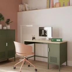 ADEL Bureau 1 porte en métal L120cm