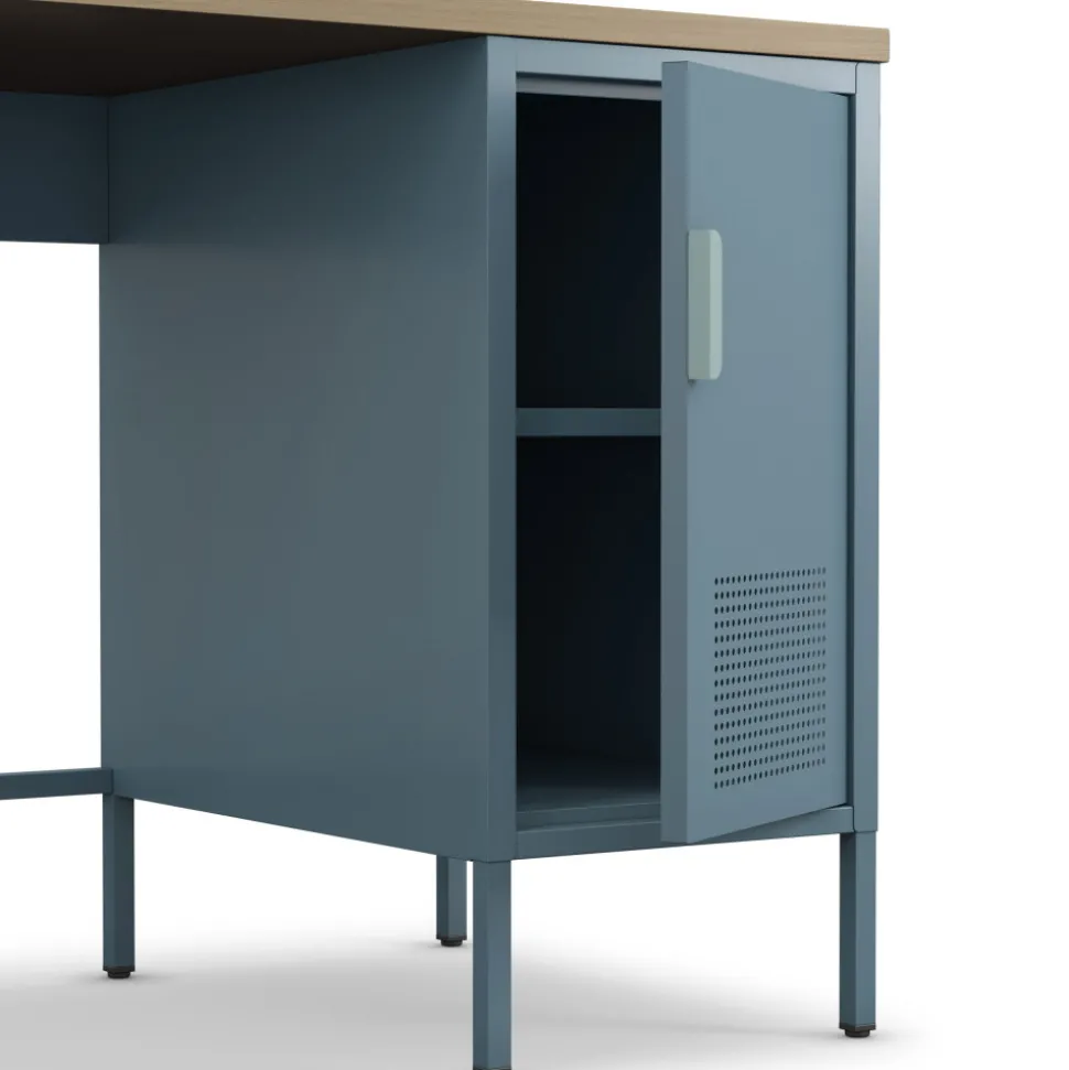 ADEL Bureau 1 porte en métal L120cm