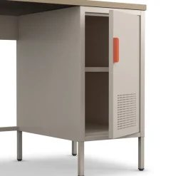 ADEL Bureau 1 porte en métal L120cm