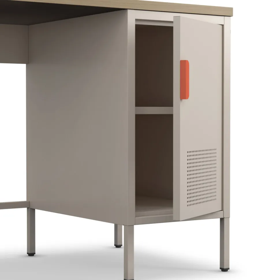 ADEL Bureau 1 porte en métal L120cm