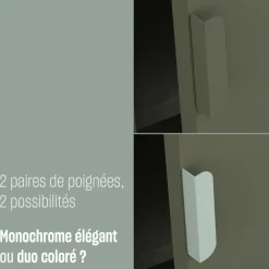 ADEL Table de chevet 1 porte en métal L40cm