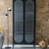 ADELAIDE Vitrine en verre et métal H180cm