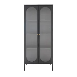 ADELAIDE Vitrine en verre et métal H180cm