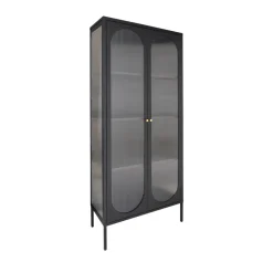 ADELAIDE Vitrine en verre et métal H180cm