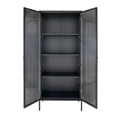ADELAIDE Vitrine en verre et métal H180cm