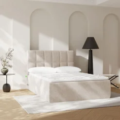 AIR NEST Lit complet compressé boxspring en tissu 140x190cm