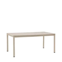ALCUDIA Table à manger 8 personnes en céramique et métal