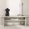 ALESUND Meuble TV effet marbre L140cm