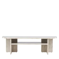 ALESUND Meuble TV effet marbre L140cm