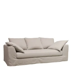 AMANY Canapé convertible 3 places entièrement déhoussable en tissu