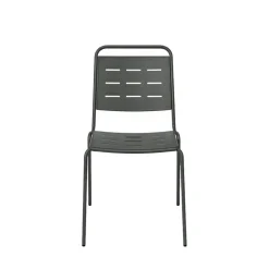 ARIA Lot de 4 chaises de jardin en métal