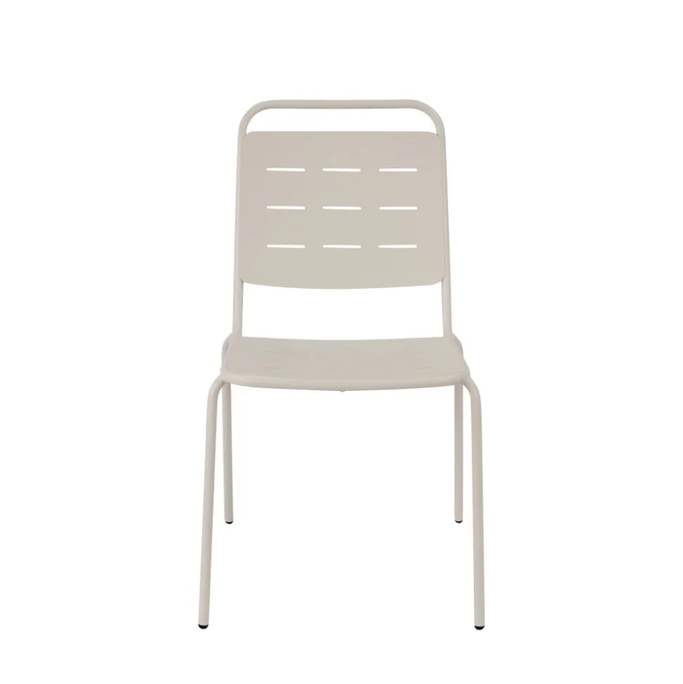 ARIA Lot de 4 chaises de jardin en métal