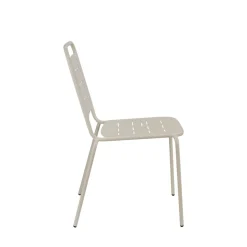 ARIA Lot de 4 chaises de jardin en métal