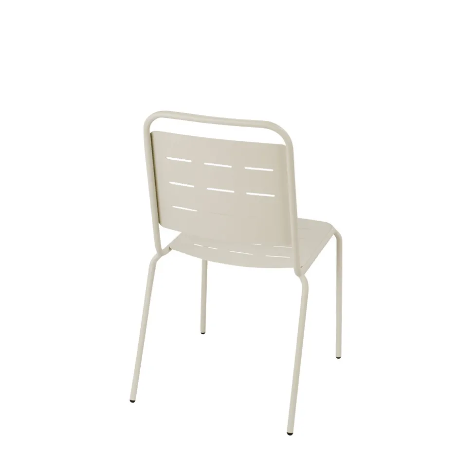 ARIA Lot de 4 chaises de jardin en métal
