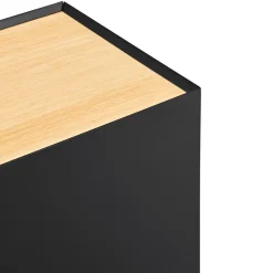 ARISTA Buffet en bois 4 portes 3 tiroirs L165cm