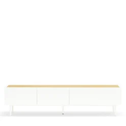 ARISTA Meuble TV en bois 1 porte 2 tiroirs L180cm