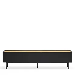 ARISTA Meuble TV en bois 1 porte 2 tiroirs L180cm