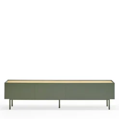 ARISTA Meuble TV en bois 1 porte 2 tiroirs L180cm