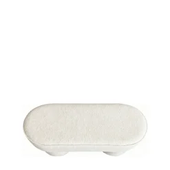 ARLO Banc arrondie en tissu bouclette L92cm