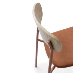 ARNO Lot de 2 chaises de bar en tissu et métal H66cm