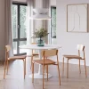 ARNO Lot de 2 chaises en tissu et métal