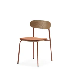 ARNO Lot de 2 chaises en tissu et métal