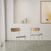 ARNO Lot de 2 chaises en tissu et métal