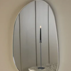 ASKERSUND Miroir organique en aluminium 65x40cm