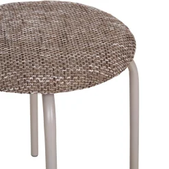 ASMARA Tabouret en tissu et métal H43cm