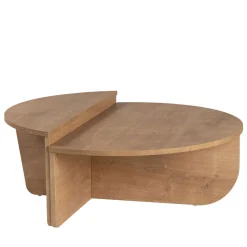 ASYA Lot de 2 tables basses en bois