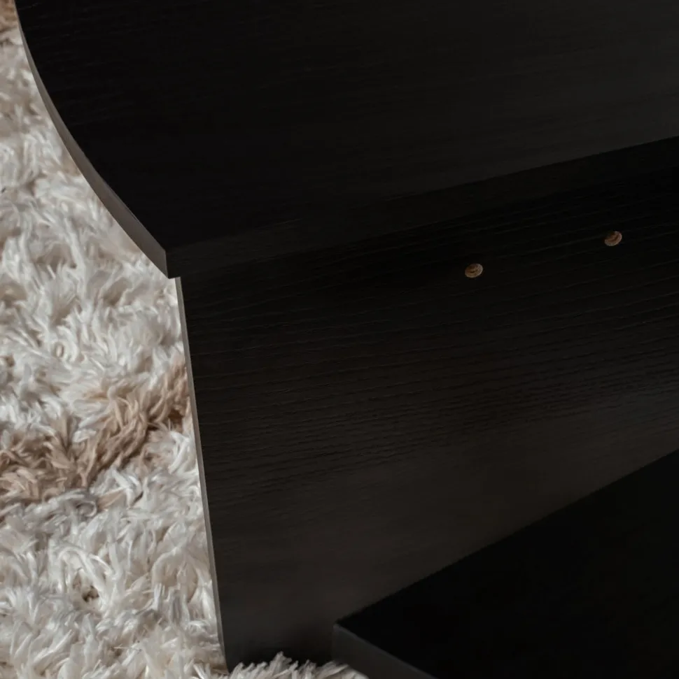 ASYA Lot de 2 tables basses en bois