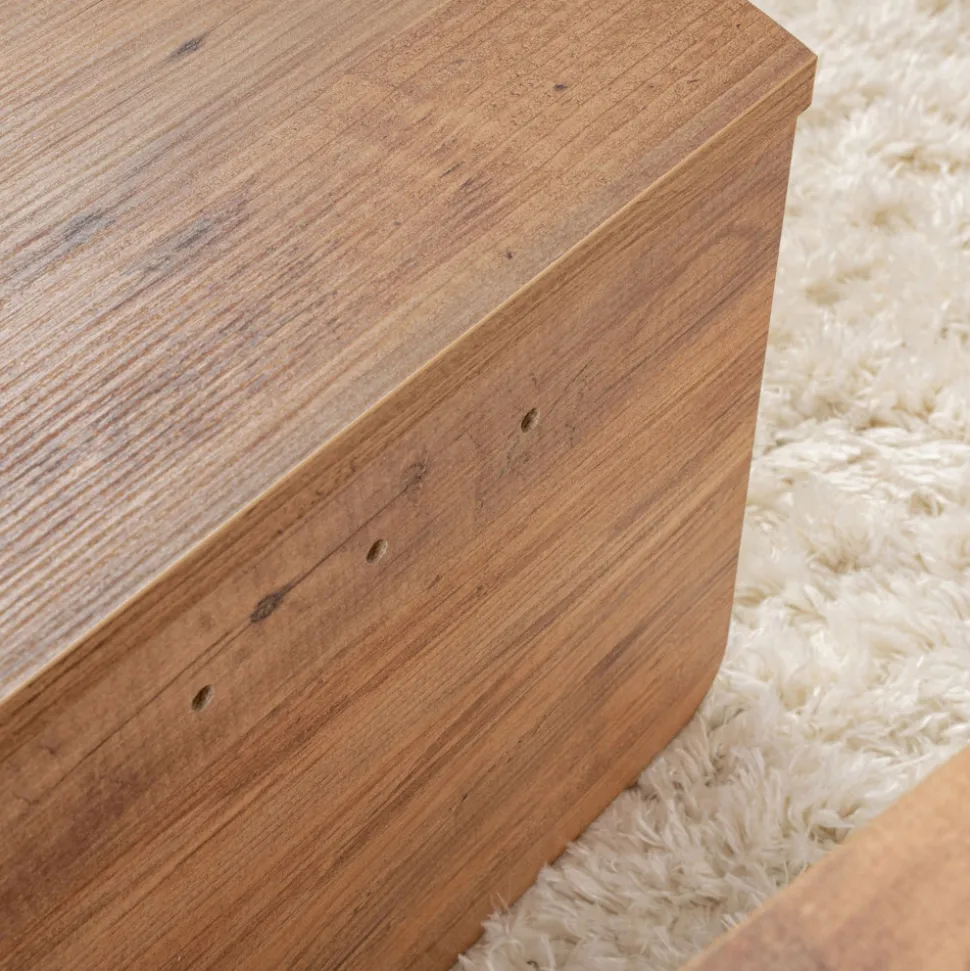 ASYA Lot de 2 tables basses en bois