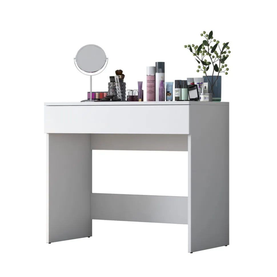 AURI Coiffeuse 1 tiroir en bois L90cm