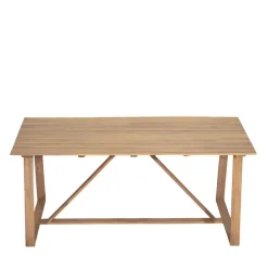 AVA Table à manger de jardin 6 personnes en bois