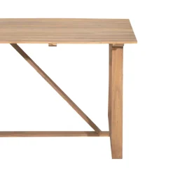 AVA Table à manger de jardin 6 personnes en bois