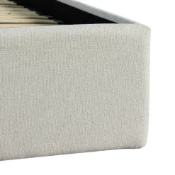 BACKO Lit coffre en tissu 160x200cm