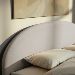 BACKO Lit coffre en tissu 160x200cm