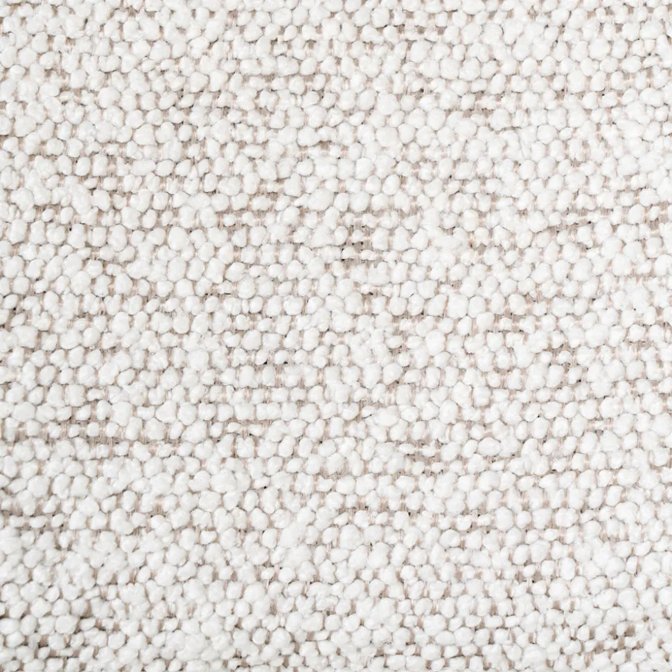 BADALONA Tabouret de bar en tissu bouclette et métal H65cm