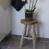 BADIA Tabouret en teck H45cm